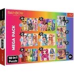 Puzzle 10w1 Kolekcja Modnych laleczek Rainbow High 329 el