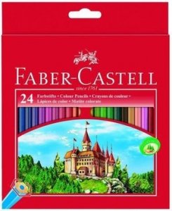 Kredki sześciokątne Faber Castell Zamek 24 kolory