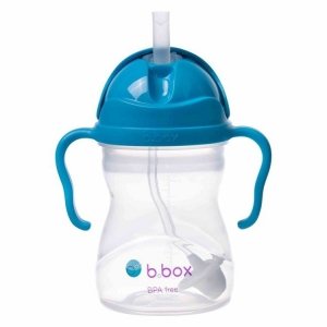 B.BOX Nowy innowacyjny Bidon ze słomką 240ml Kobaltowy BB00508