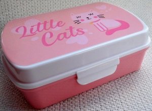 Lunchbox Pudełko śniadaniowe różowe Little Cats Kotek