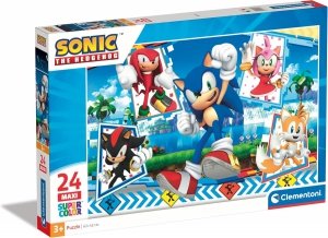 Puzzle 24 MAXI Super Sonic Szybki jeż Clemenotni 