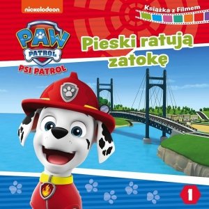 Psi Patrol Książka z filmem DVD Pieski ratują zatokę