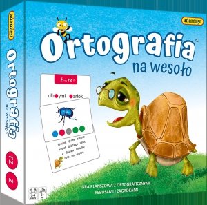 Ortografia na wesoło Gra planszowa z ortograficznymi rebusami i zagadkami