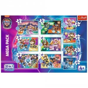 Puzzle Psi Patrol 10w1 Wesoły dzień piesków Trefl 