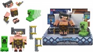 Minecraft Legends 2 Figurki Creeper i Piglin Mattel