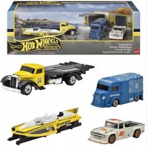 Hot Wheels Premium Diorama 4 pak Toyota Citroen Mattel