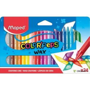 Kredki świecowe Maped 24 kolory Colorpeps