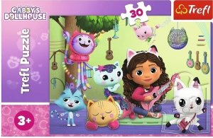 Puzzle 30 Gabi i jej uroczy domek Koci Domek Gabby Trefl