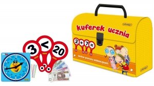 Kuferek ucznia Zestaw pomocy edukacyjnych do nauki Adamigo