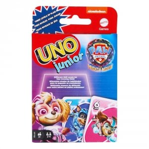 Psi Patrol Uno Junior Gra karciana Rodzinna Karty Mattel