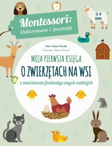 Moja pierwsza księga o zwierzętach na wsi Montessori