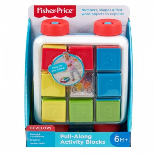 Klocki aktywizujące do ciągnięcia Wózek Fisher Price GJW10