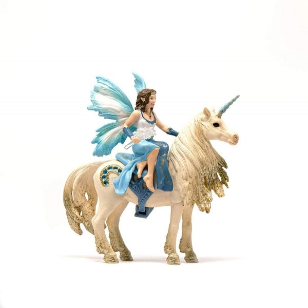 Schleich Bayala 42508 Eyela na złotym jednorożcu