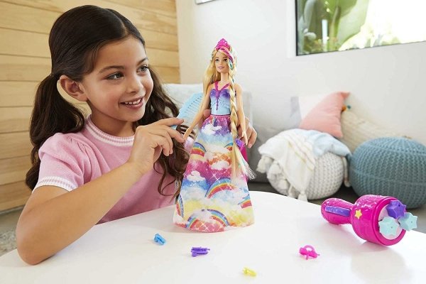 Barbie Dreamtopia Księżniczka Zakręcone włosy Mattel 