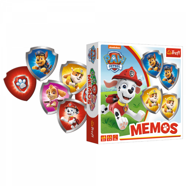 Psi Patrol Memos Gra Pamięciowa Memory  3+ Trefl 01892