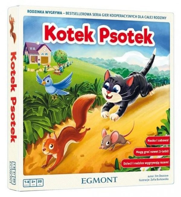 Gra kooperacyjna Kotek Psotek Egmont opakowanie