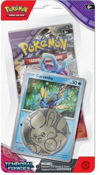 Pokemon TCG Karty Moneta Temporal Forces Checklane Blister Carvanha