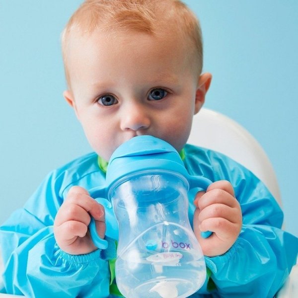 B.BOX Nowy innowacyjny Bidon ze słomką 240ml Różowy BB00511