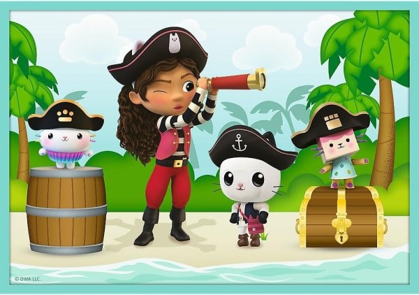 Puzzle 10w1 W świecie Gabi Gabi piratka