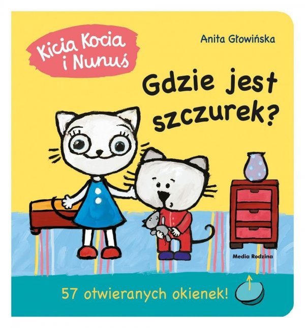 Kicia Kocia Gdzie jest szczurek Książeczka z okienkami do otwierania