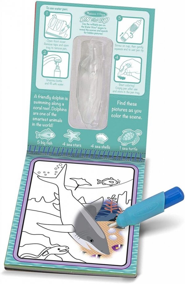 Melissa&amp;Doug Wodna kolorowanka Podwodne zwierzęta