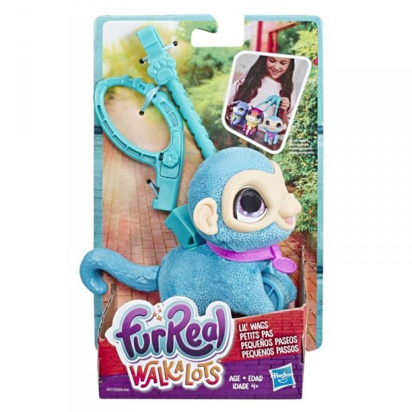 Małpka Furreal WALKALOTS Zwierzak na Smyczy Hasbro E4777