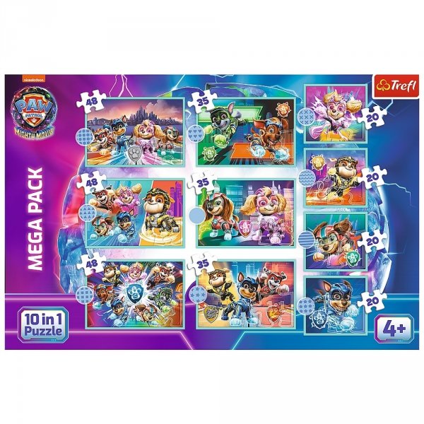 Puzzle 10w1 Wesoły dzień piesków Psi Patrol Trefl 96002