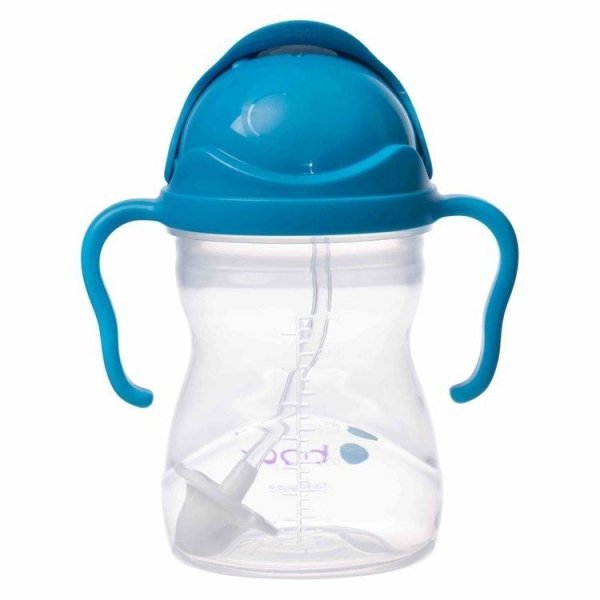 B.BOX Nowy innowacyjny Bidon ze słomką 240ml Kobaltowy BB00508