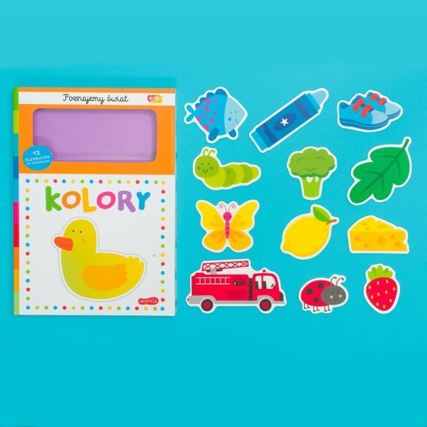 Kolory Poznajemy świat książeczka + Puzzle Akademia mądrego dziecka