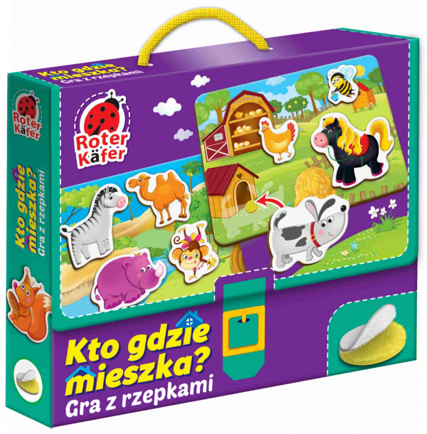 Gra z rzepami Kto gdzie mieszka dla dzieci 