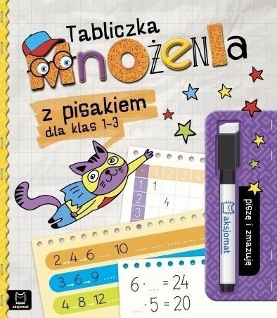 Tabliczka mnożenia z pisakiem klasa 1-3 Matematyka Pisz i zmazuj