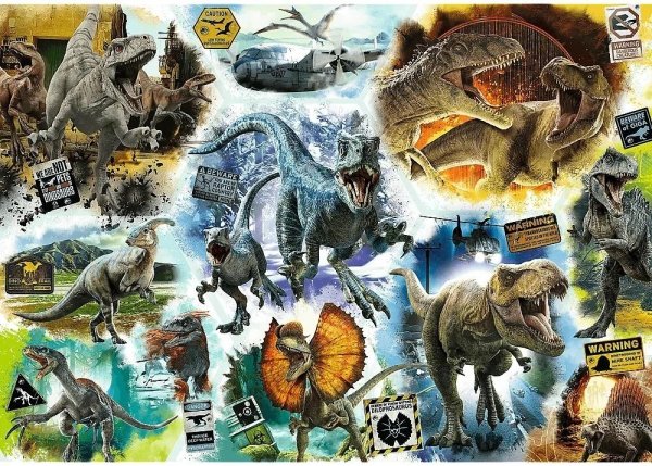Puzzle Jurassic World 1000 Na tropie dinozaurów