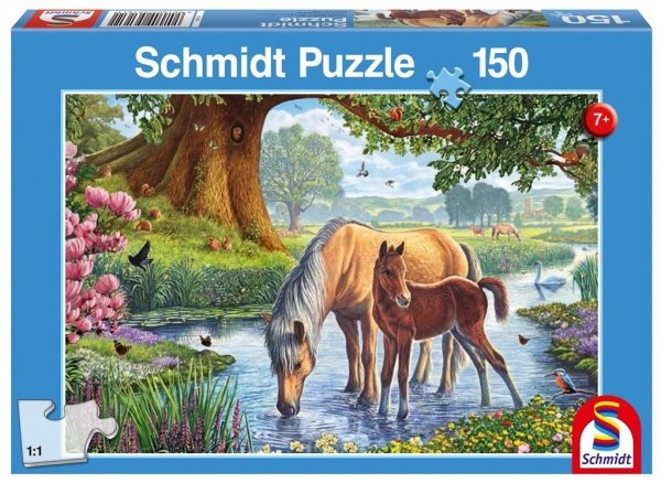 Puzzle Konie przy strumieniu 150 el. Schmidt 