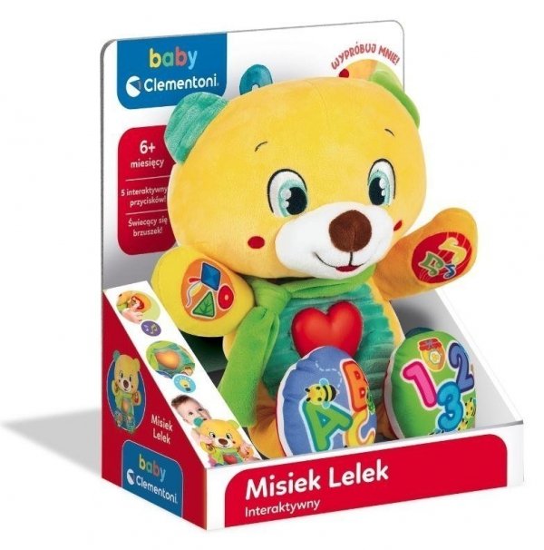 Interaktywny Miś Lelek Uczy PL Clementoni 6m+