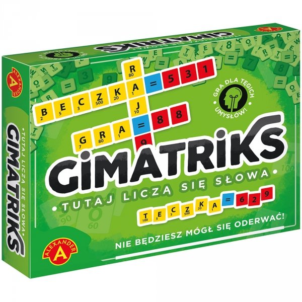 Gimatriks gra słowna logiczna Alexander