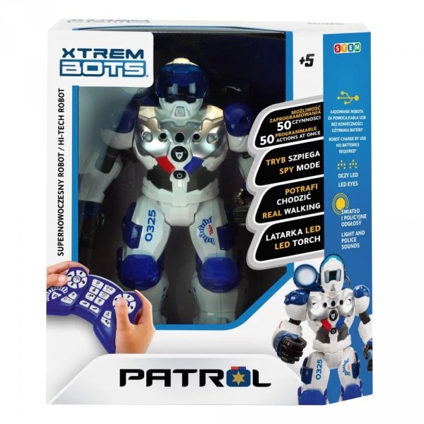 Xtrem Bots Interaktywny Robot Patrol do nauki programowania