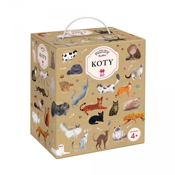 Puzzle Koty 60 Puzzlove Rasy Kotów CzuCzu