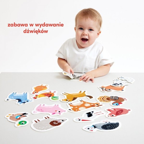 Zwierzątka na wsi CzuCzu Puzzle do pary pierwsze Układanki 18mc+