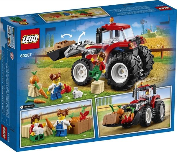 LEGO CITY 60287 Traktor ze spychaczem Ciągnik Farma