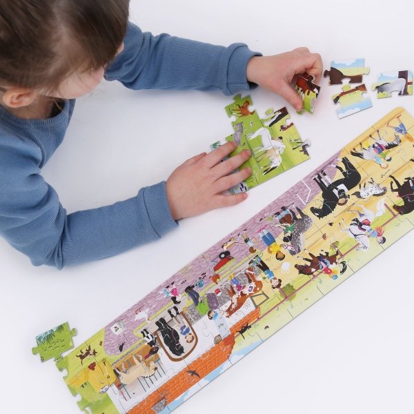 CzuCzu Stadnina koni Puzzle Panoramiczne 4+