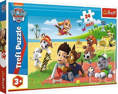Puzzle Psi Patrol 24 Maxi Zabawy na kocu Trefl 14346