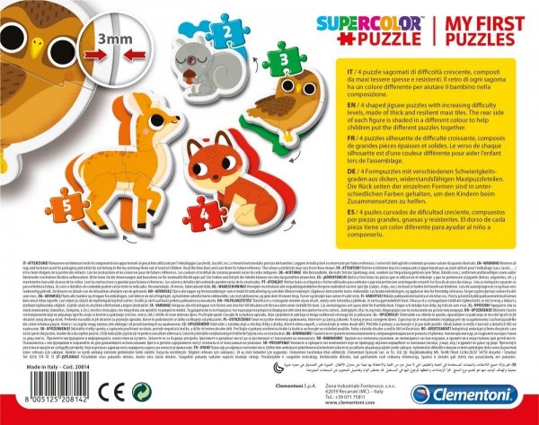Zwierzęta leśne Moje Pierwsze Puzzle Grube 2+ Clementoni 