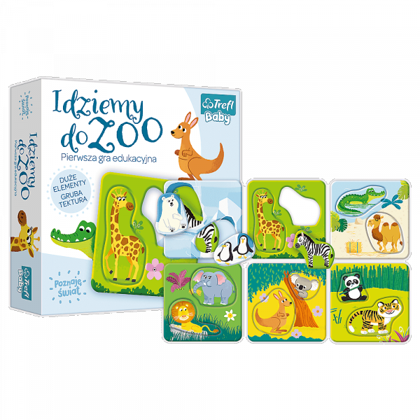 Idziemy do ZOO Pierwsza Gra edukacyjna 18mc