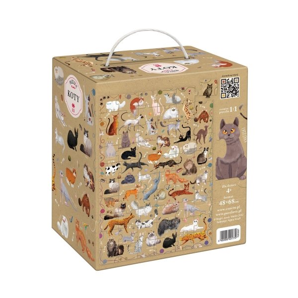 Puzzle Koty 60 Puzzlove Rasy Kotów CzuCzu