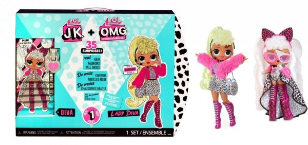 LOL Zestaw 2 Lalki JK Diva + OMG LADY DIVA MGA 
