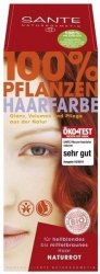 Sante Naturkosmetik.Roślinna farba do włosów w proszku naturalna czerwień