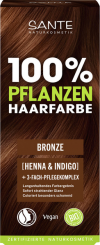 Sante Naturkosmetik Roślinna farba do włosów w proszku brąz