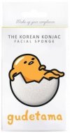 Gąbka Konjac SANRIO Gudetama biała 100% czysty Konjac z haczykiem do zawieszenia