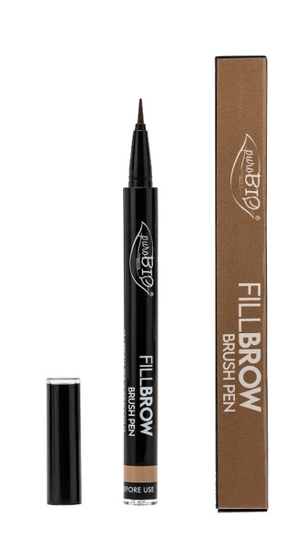 puroBio Pisak do wypełniania brwi z precyzyjnym pędzelkiem 01 NATURALNY BLOND