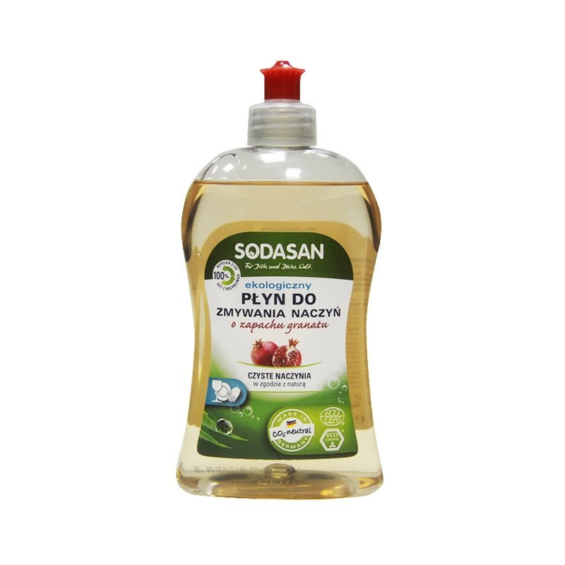 Sodasan - Płyn do mycia naczyń o zapachu owoców GRANATU -500ml	